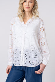 All over broderie shirt