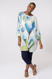 Large scale floral tunic