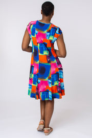 Rothko Style Graphic Print Dress