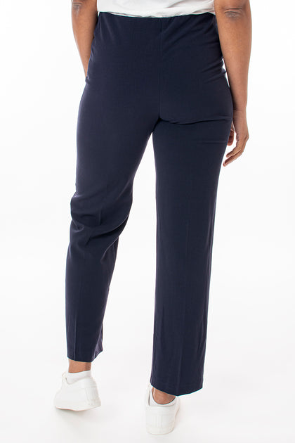 Navy Comfortable Elasticated Trouser –