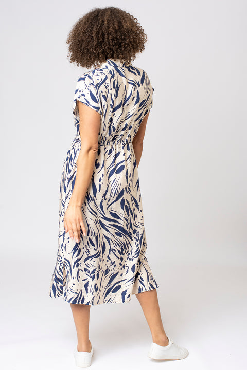 Abstract Animal Shirt Dress