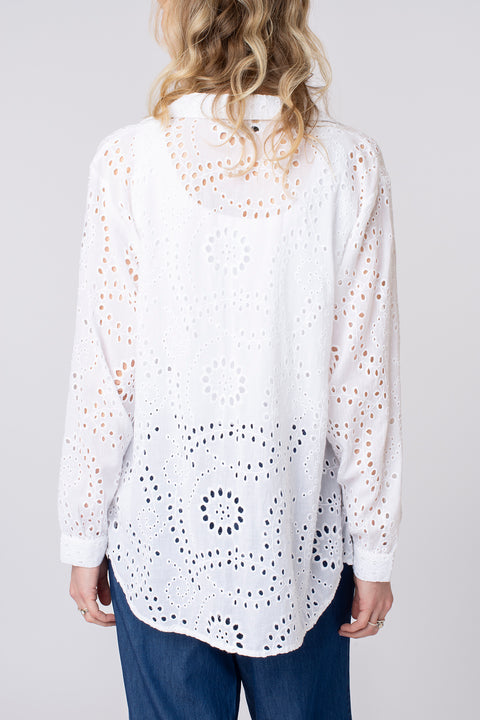 All over broderie shirt