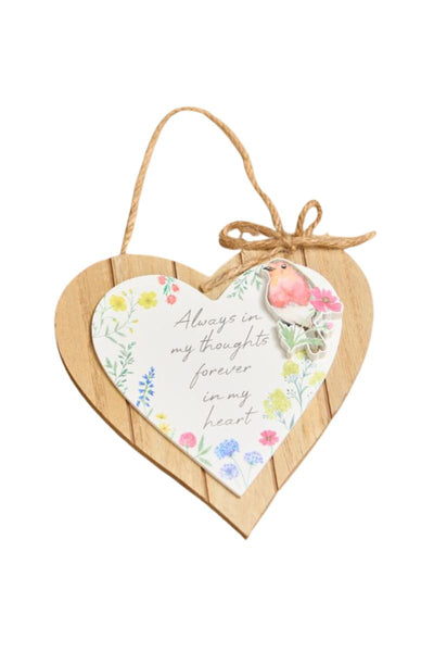 Always in my thoughts Robin Wood Hanger