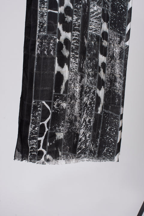 Animal Lightweight Lurex Check Scarf