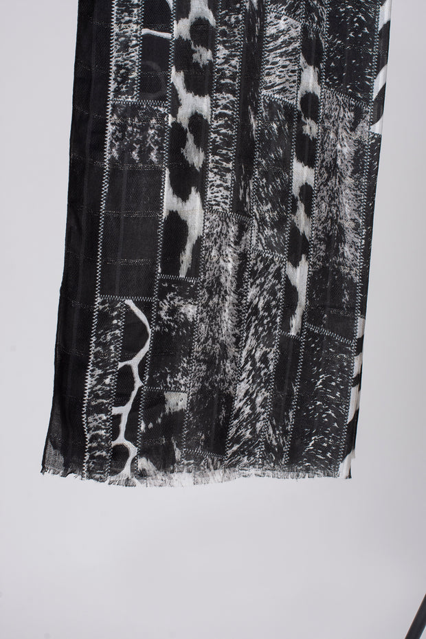 Animal Lightweight Lurex Check Scarf