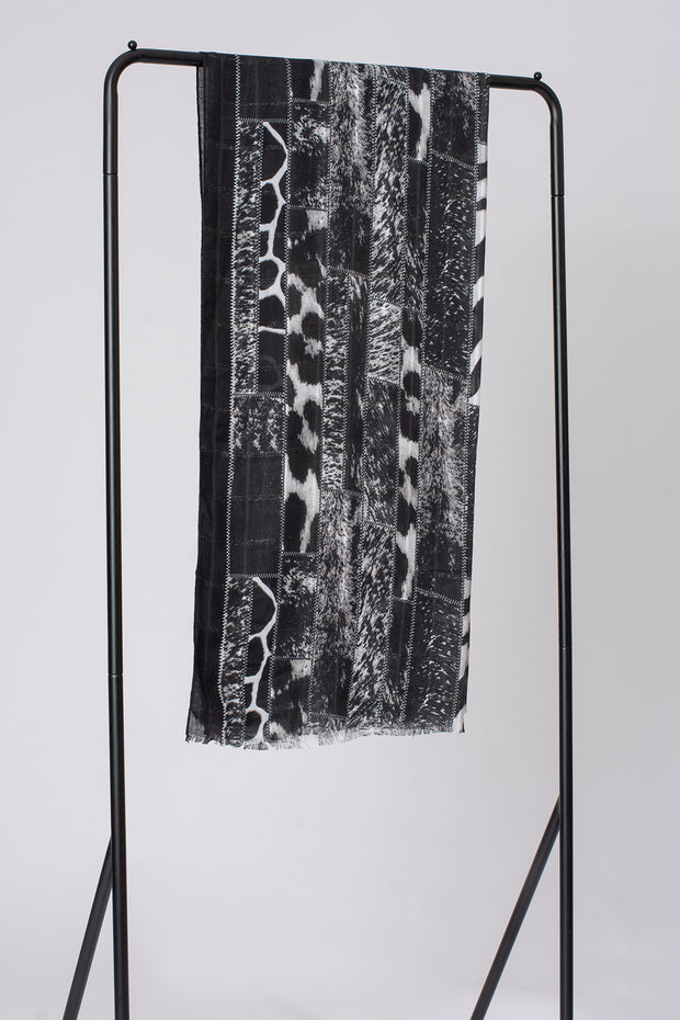 Animal Lightweight Lurex Check Scarf