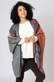 Autumn Blocks Blanket Stitch Cover Up