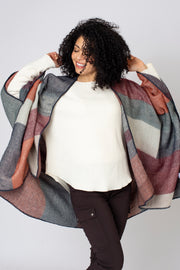 Autumn Blocks Blanket Stitch Cover Up