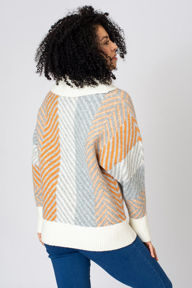 Autumn Chevron Cosy Jumper