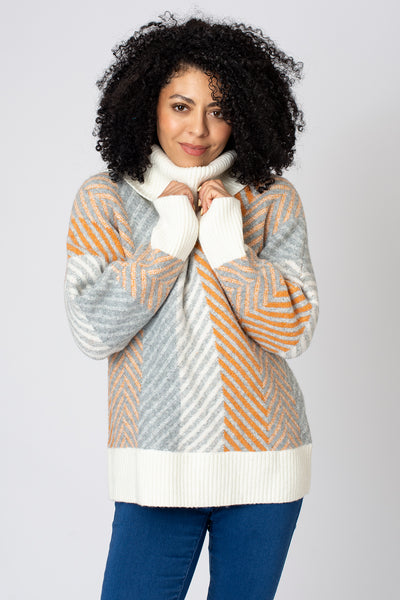 Autumn Chevron Cosy Jumper