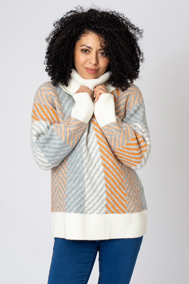 Autumn Chevron Cosy Jumper