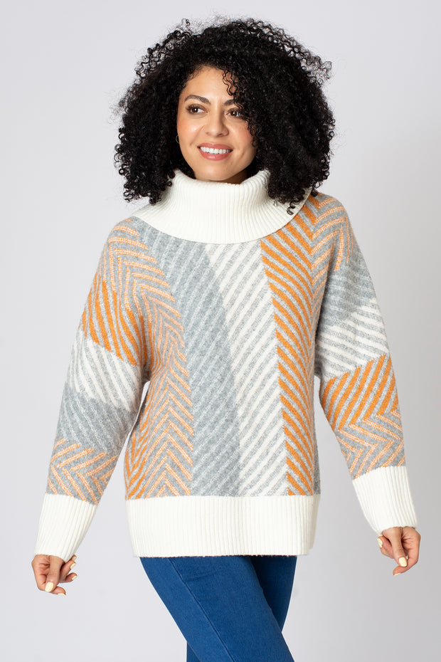 Autumn Chevron Cosy Jumper