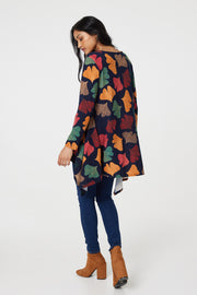 Autumn Leaf Hanky Hem Top