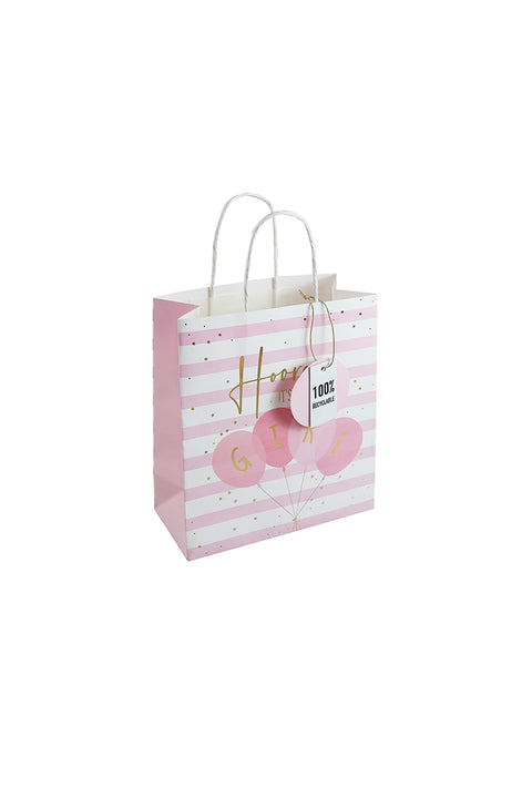 Medium baby girl gift bag