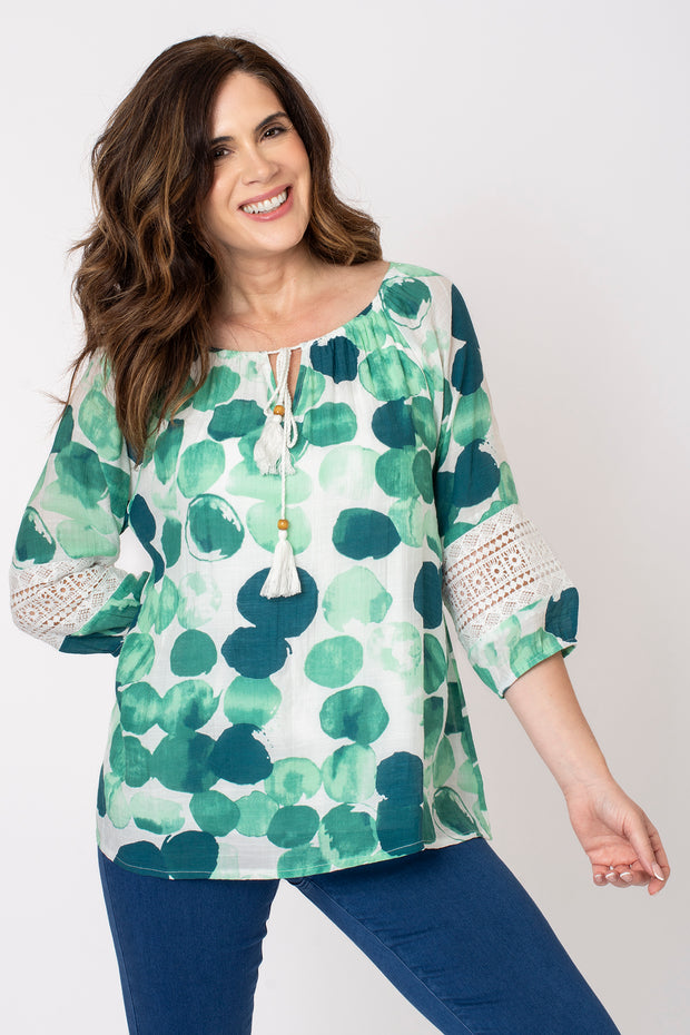 Blurred Spot Gypsy Top