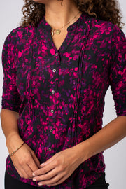 Blurry Animal Pintuck Shirt