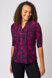 Blurry Animal Pintuck Shirt