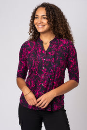 Blurry Animal Pintuck Shirt