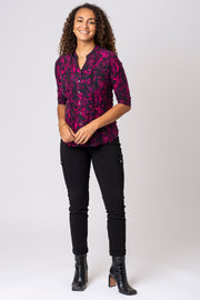 Blurry Animal Pintuck Shirt