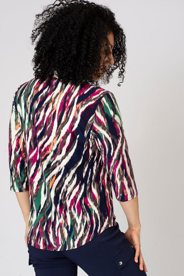 Blurry Bright Chevron Pocket Shirt