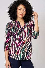 Blurry Bright Chevron Pocket Shirt
