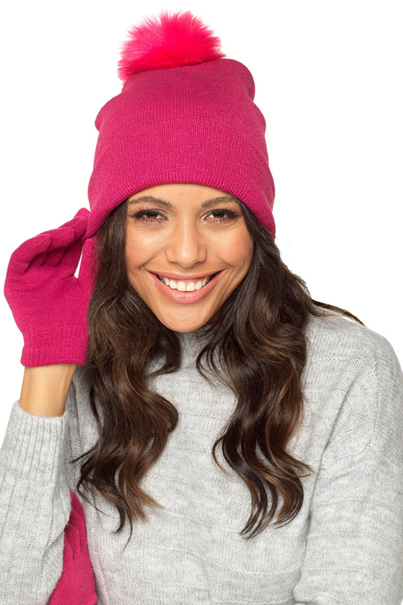 Bobble Hat Glove Set – The Stock Shop - Main Image