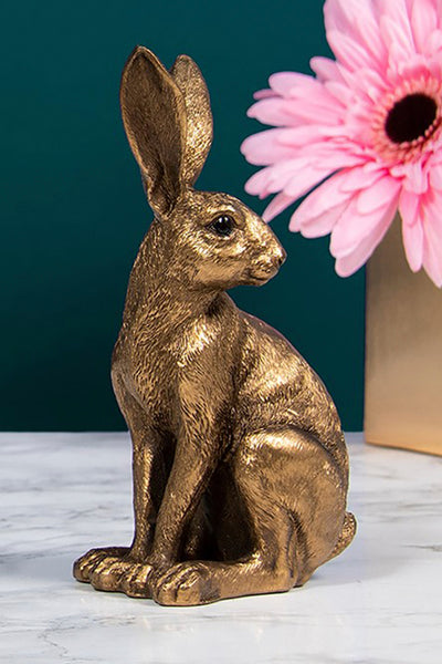 Sitting Bronze Hare