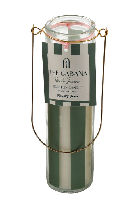 Cabana Stripe Tube Candle