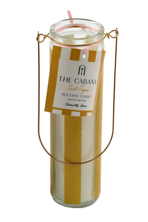 Cabana Stripe Tube Candle