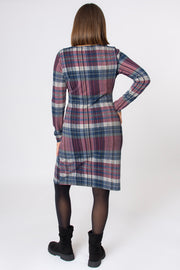 Check Print Snood Dress