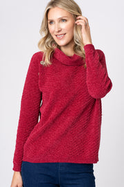 Chenille Button Raglan Jumper