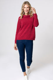 Chenille Button Raglan Jumper