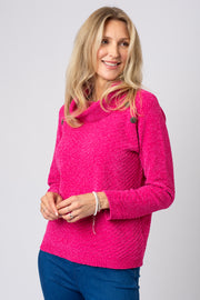 Chenille Button Raglan Jumper