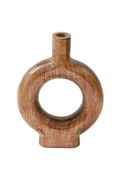 Wooden Circle Vase