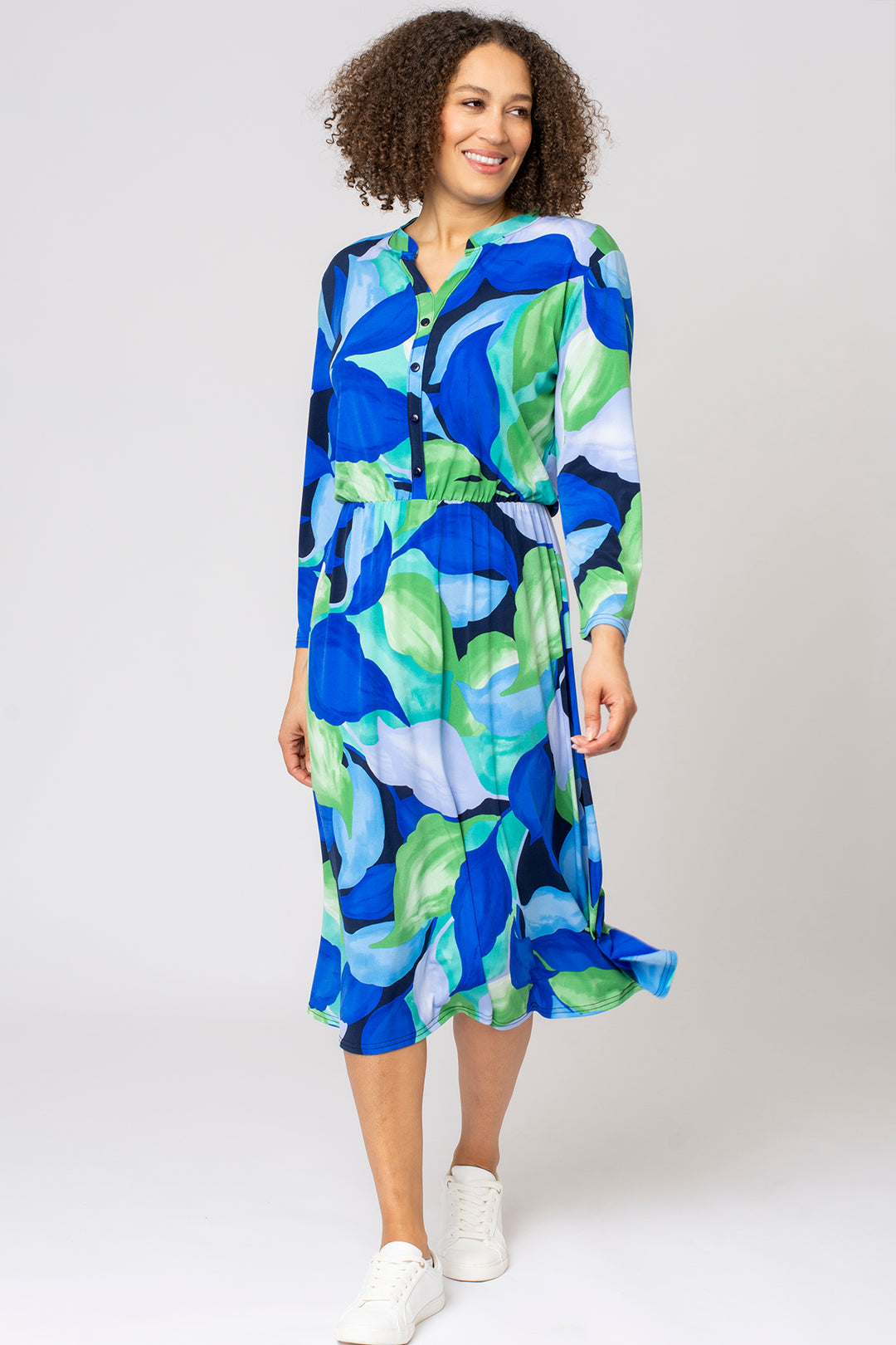 Cloud Leaf Print Shirt Dress – The Stock Shop