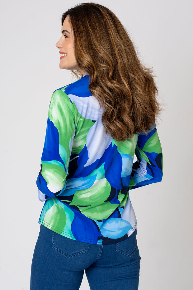 Cloud Leaf Print Blouse