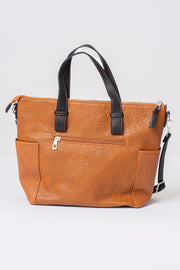 Contrast strap side pocket bag