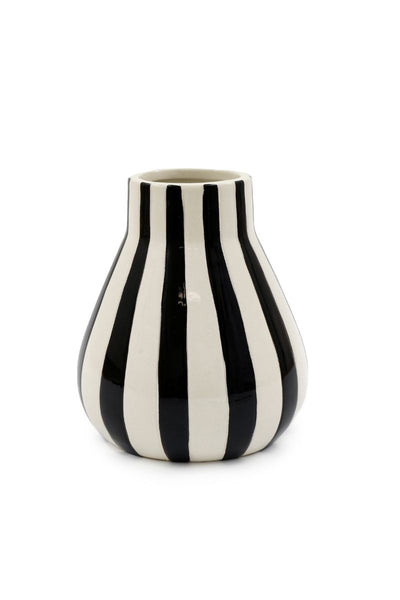 Curved Mono Stripe Vase