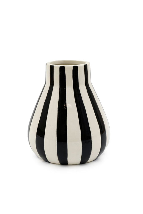 Curved Mono Stripe Vase