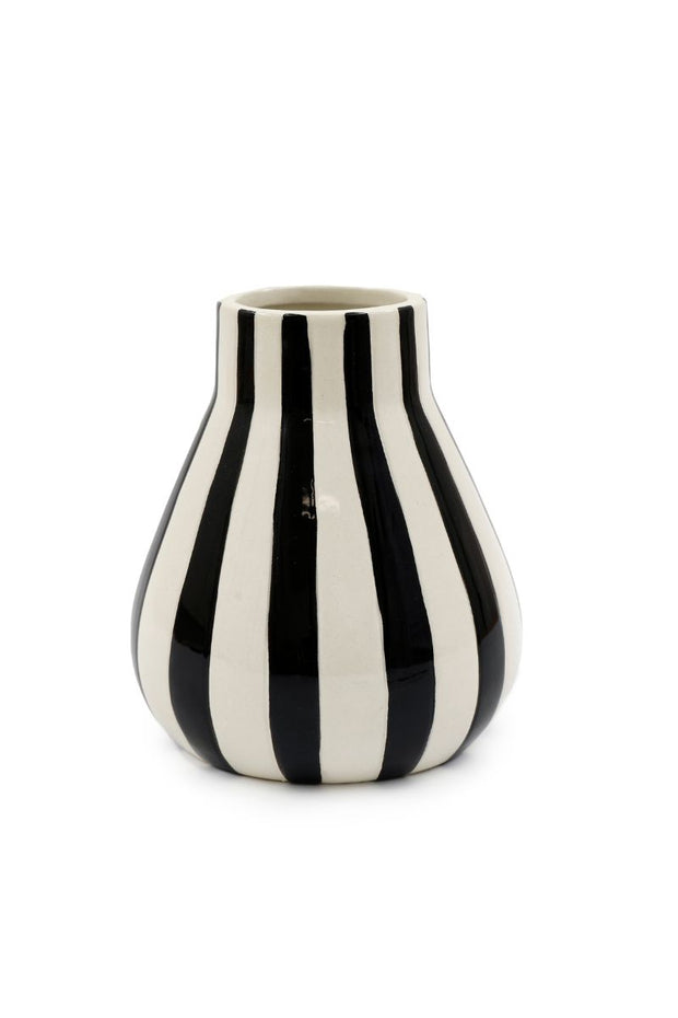 Curved Mono Stripe Vase