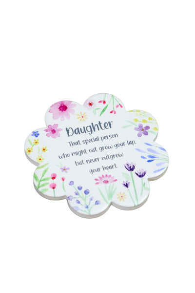 Daughter Floral Flower Coaster