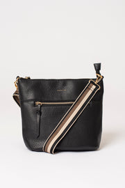 Detachable Webbing Strap Zip Bag