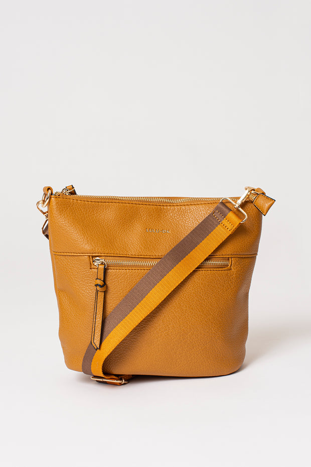 Detachable Webbing Strap Zip Bag