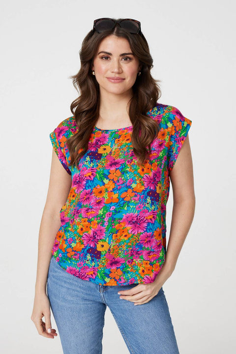 Ditsy Floral Woven T-shirt