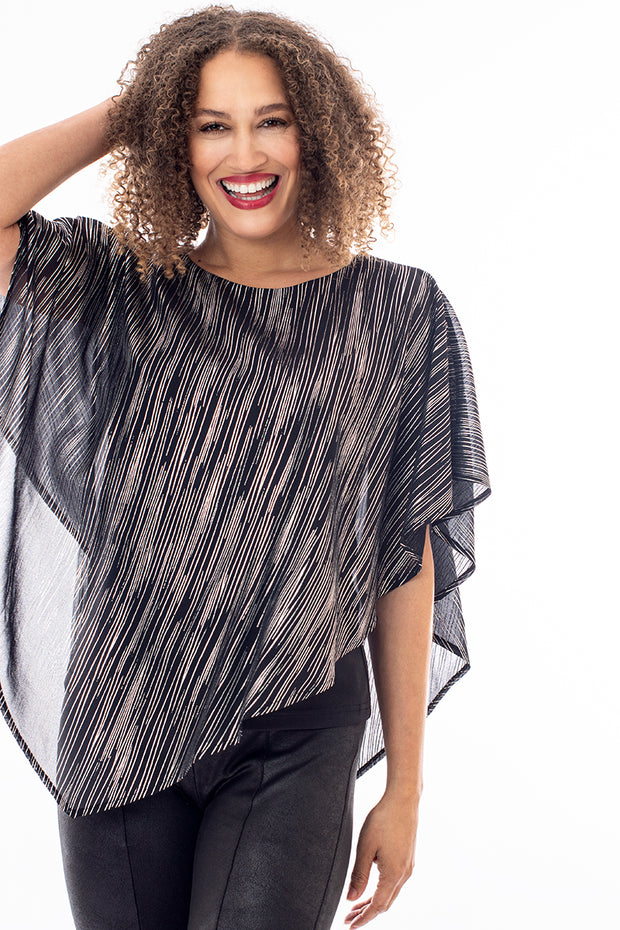 Double layer cape top