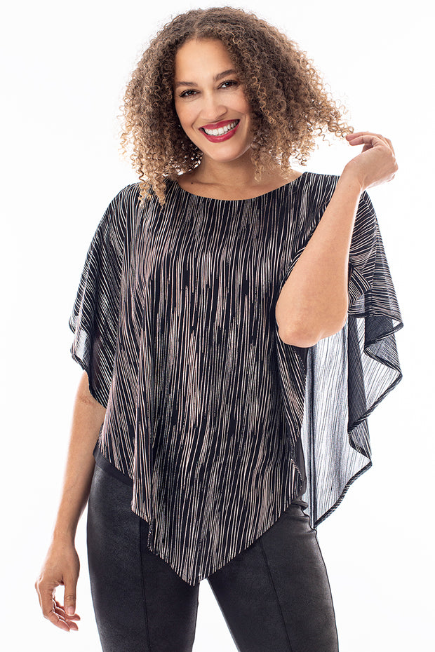 Double layer cape top