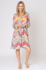 Earthy Aztek Pocket Longline Shirt