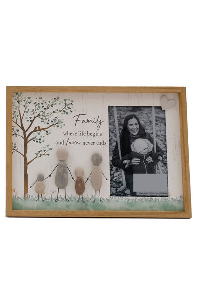 Family Pebble Frame