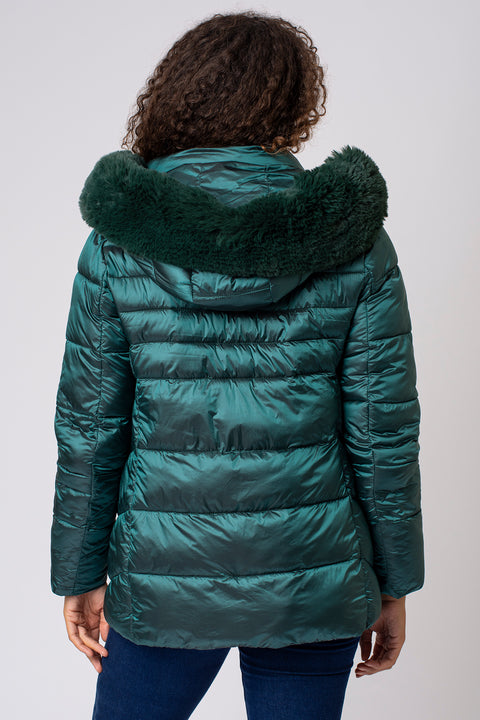 Faux Fur Trim Padded Jacket