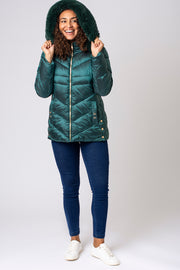 Faux Fur Trim Padded Jacket
